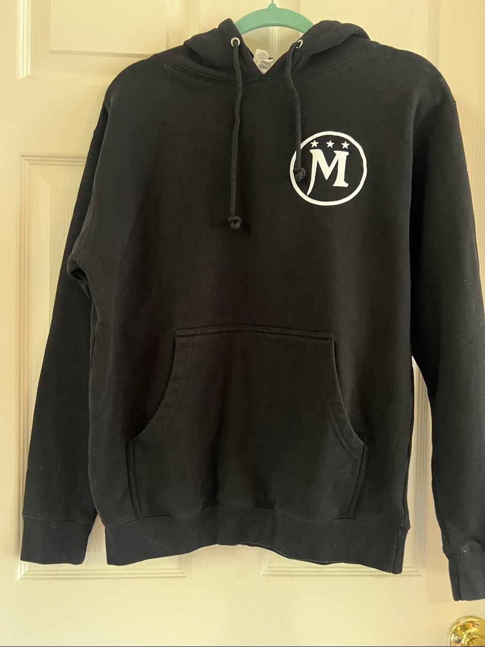 Murlarkey Logo Hoodie Independent Trading Company Black Pullover Size small